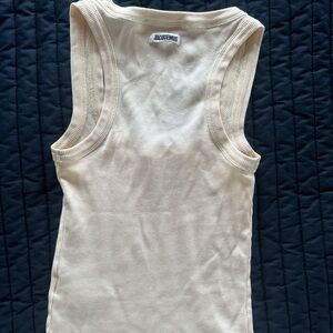 Jacquemus Ivory Sleeveless Top